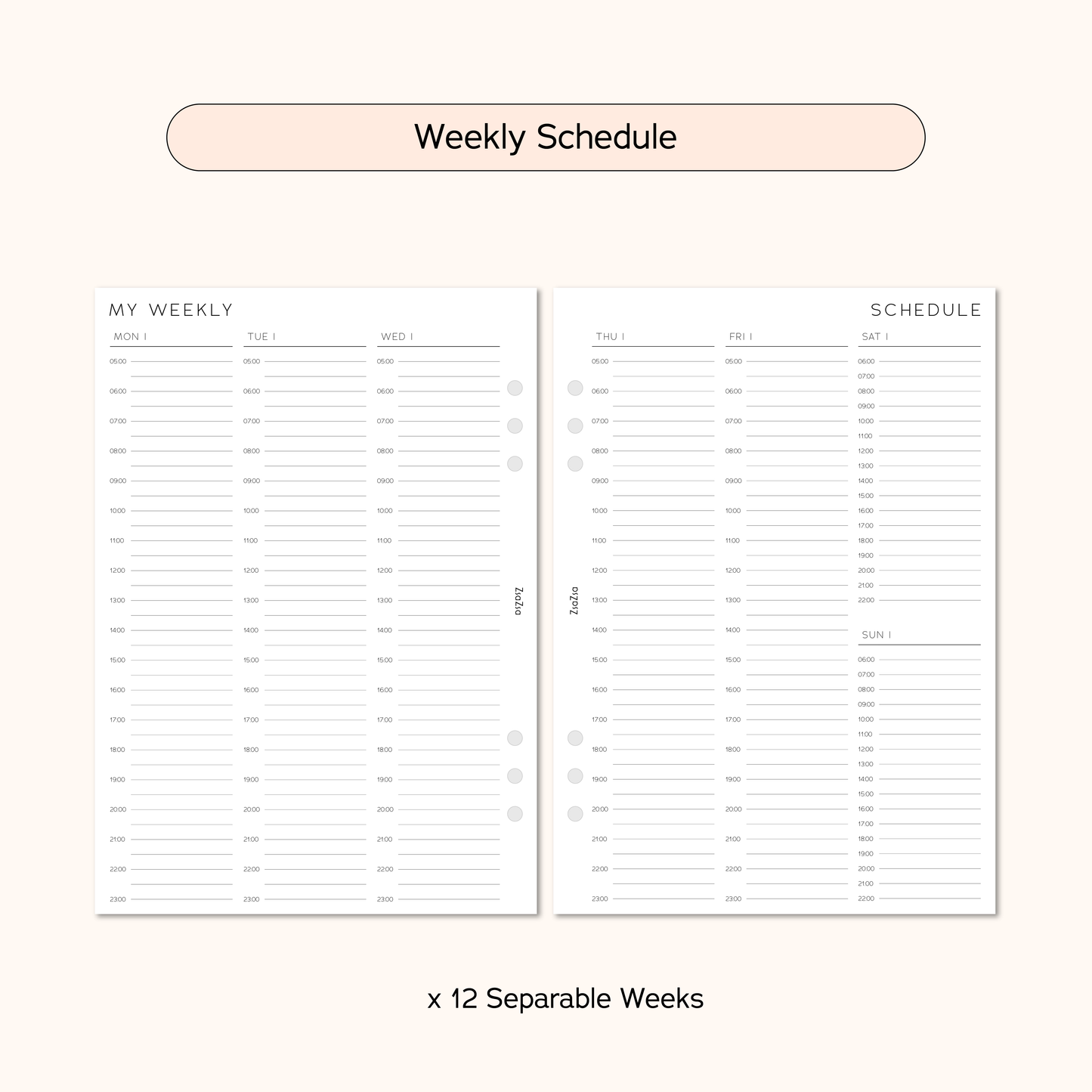 12 Week Planner Bundle