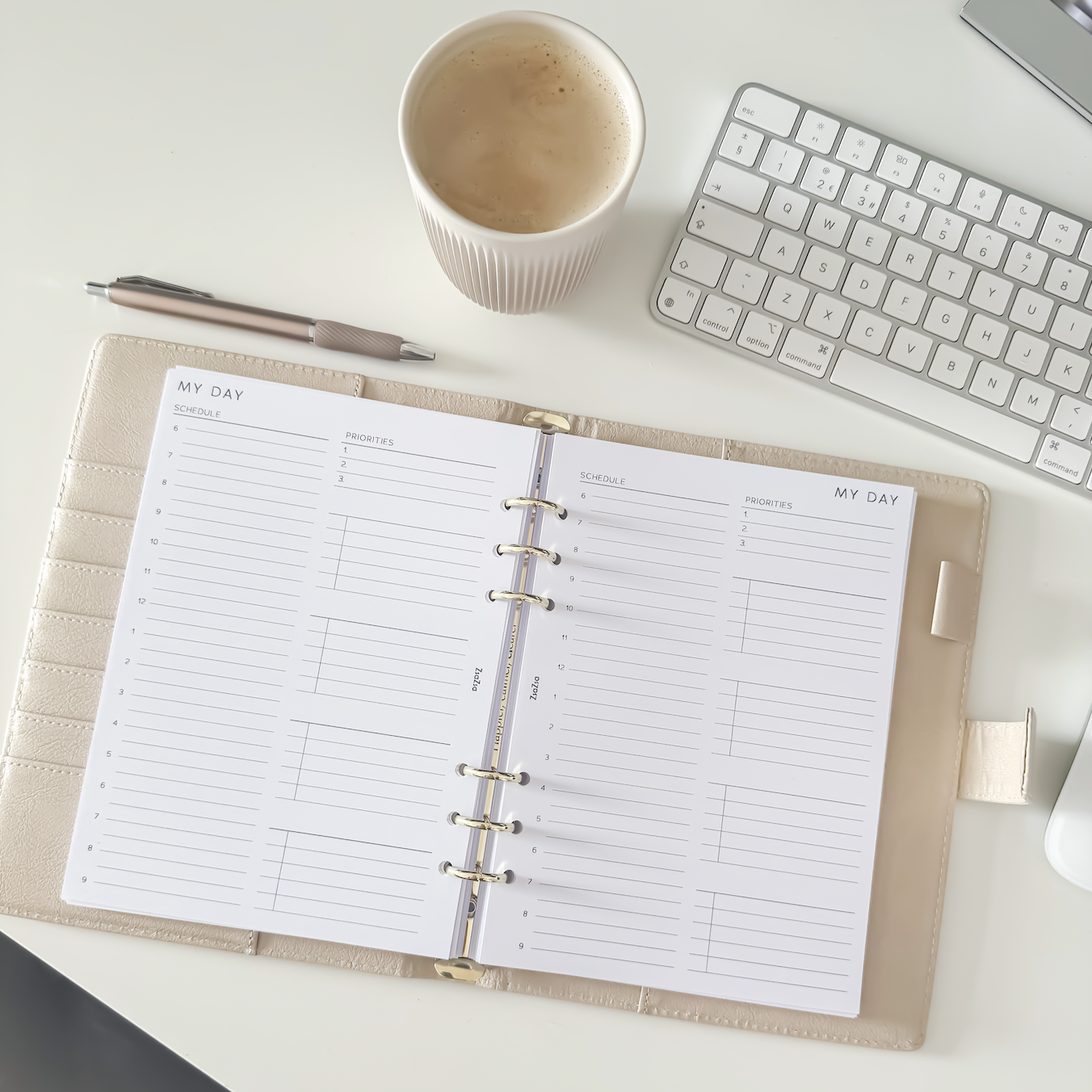 Daily Schedule and To Do List Planner Insert