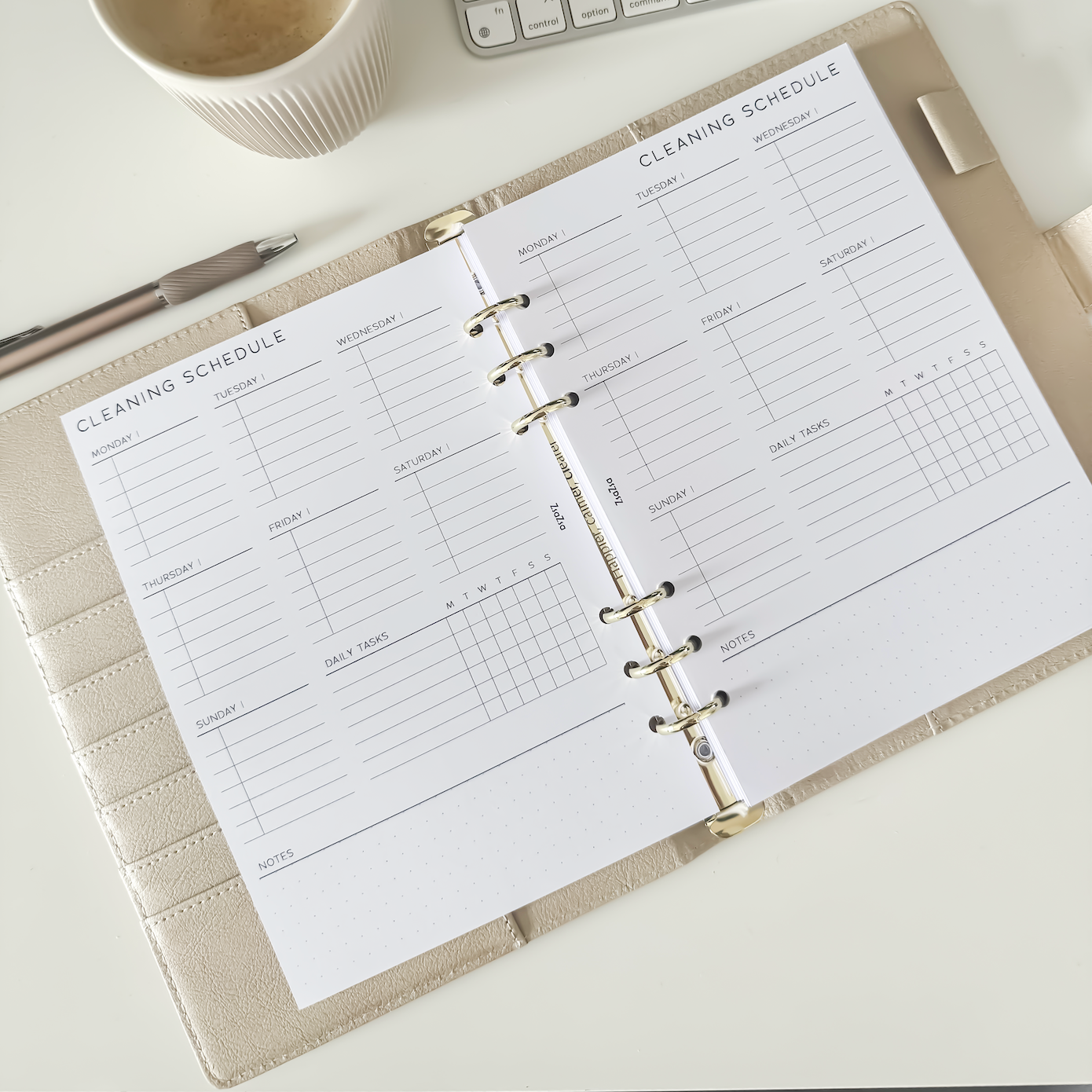 cleaning planner