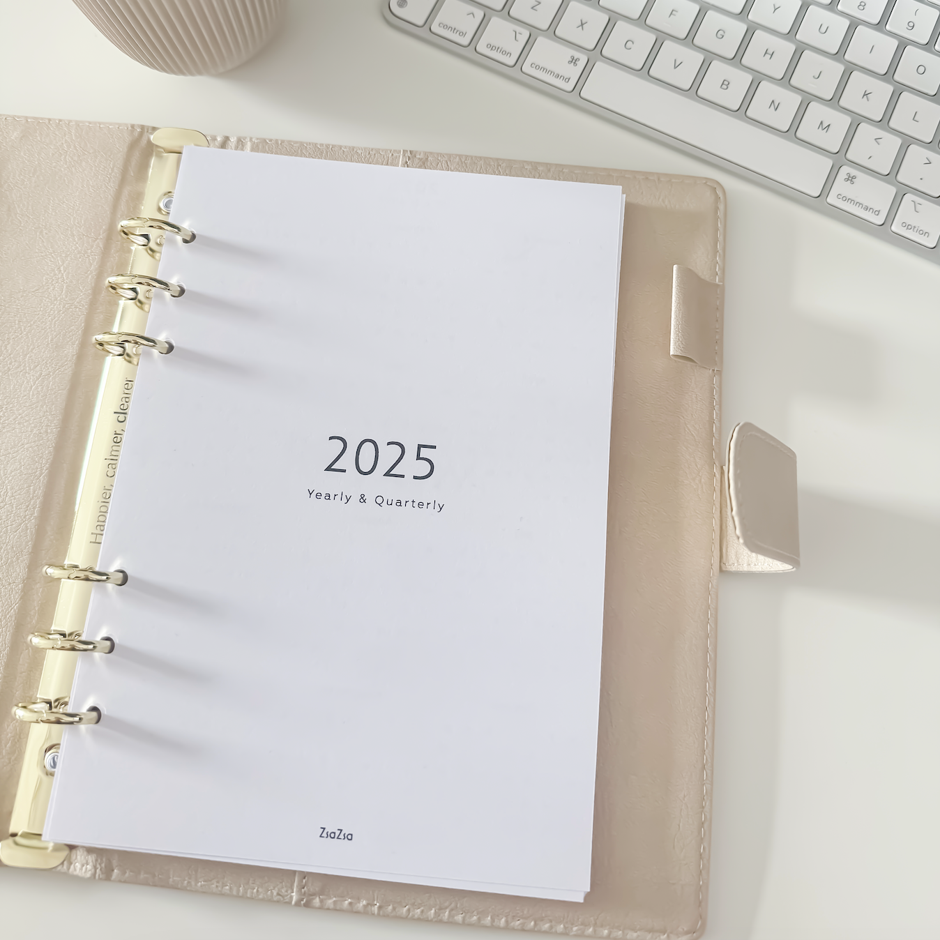 Printed 2025 Year Overview & Quarterly Planner