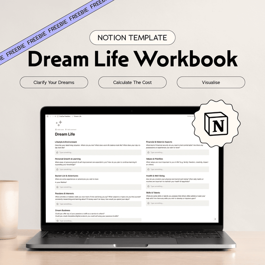 Free Dream Life Workbook Notion Template
