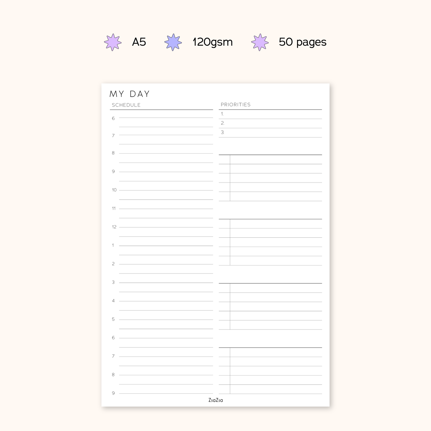 Daily Planner Notepad