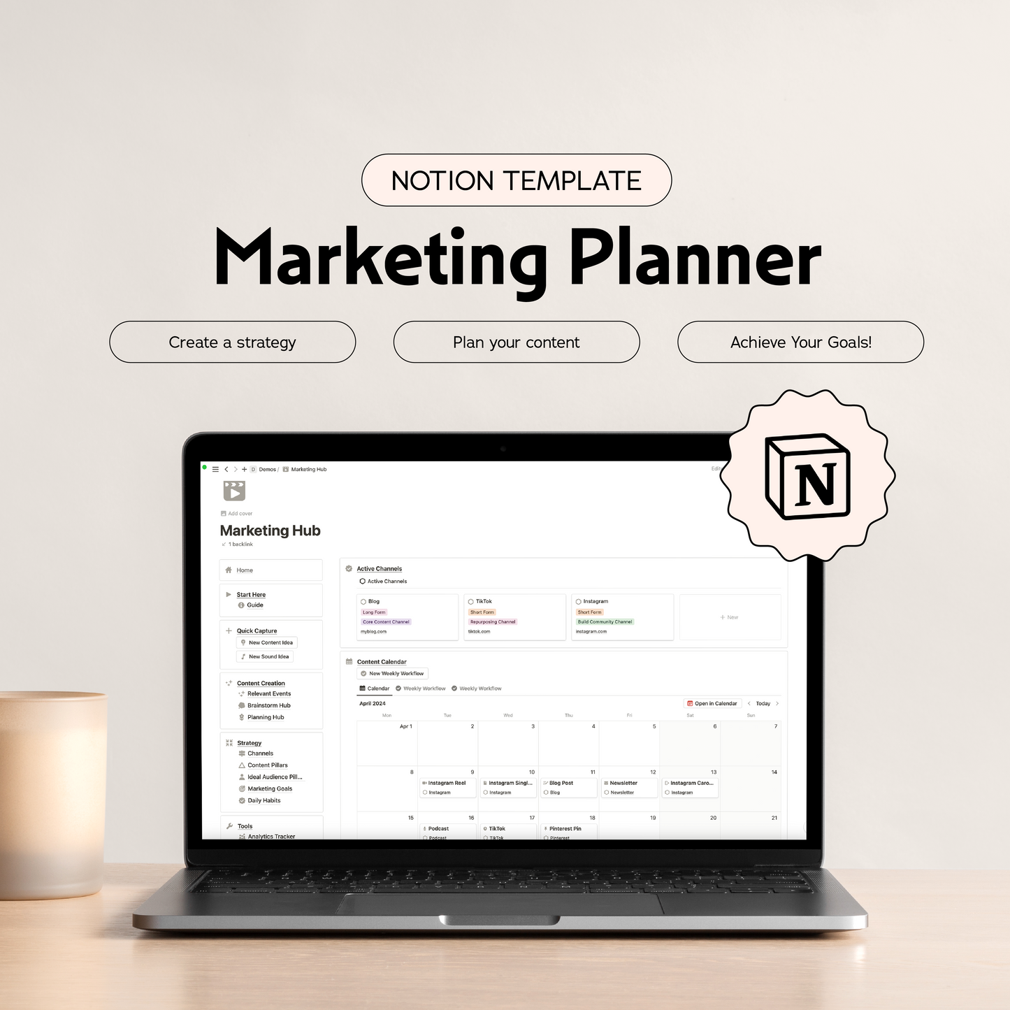 Marketing Planner Notion Template