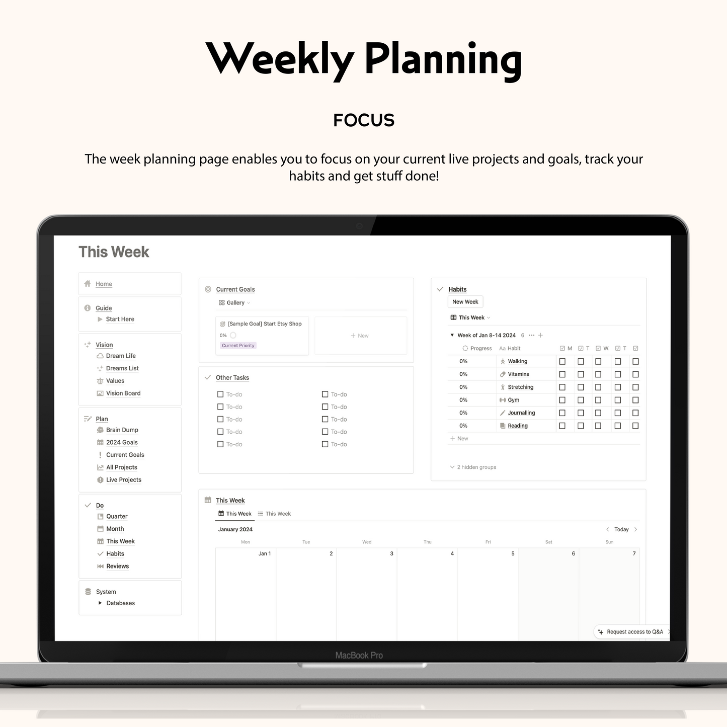 Ultimate Goal Planning Notion Template