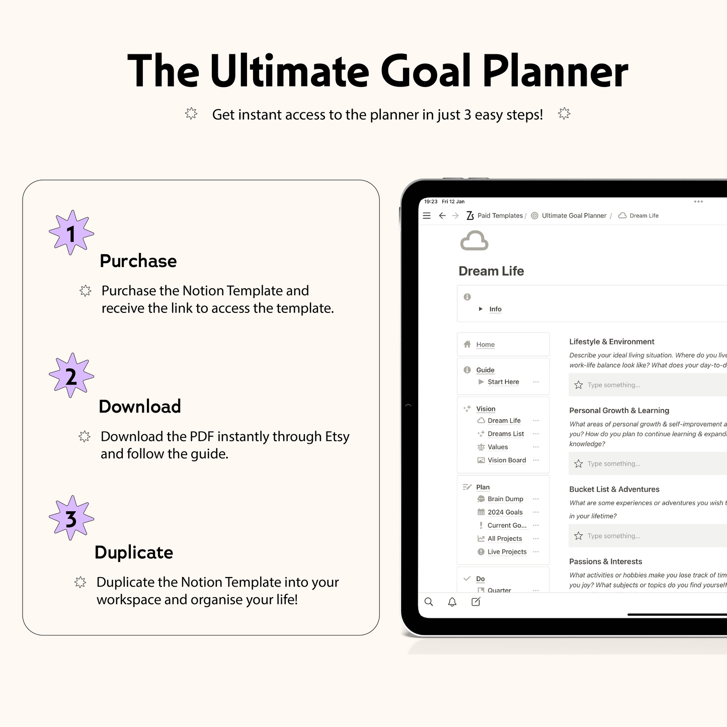 Ultimate Goal Planning Notion Template
